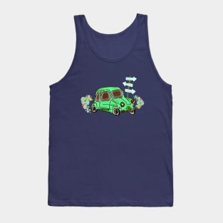 Nursery Art (Green Car) Tank Top